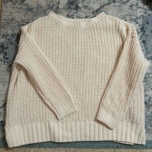 oversized cream american eagle sweatshirt